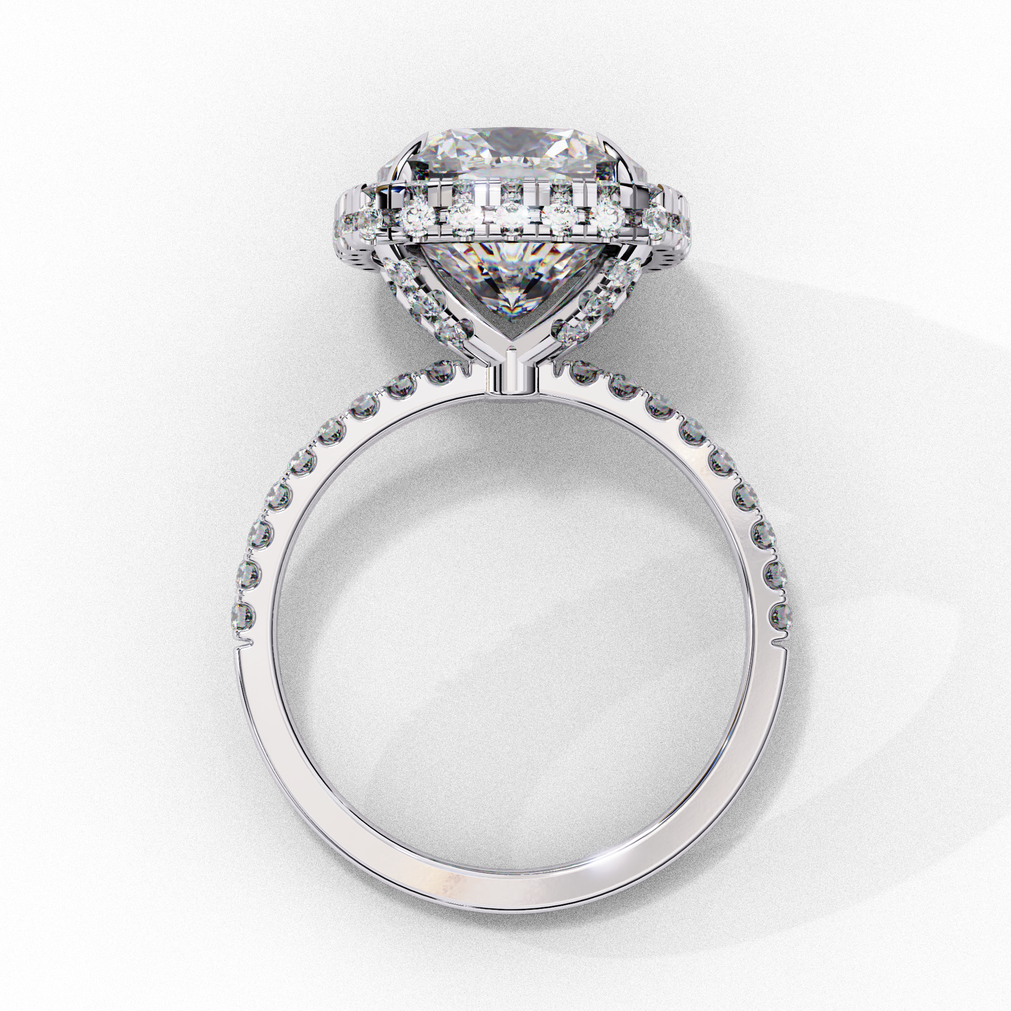 Simplistic Choice Cushion Diamond Ring