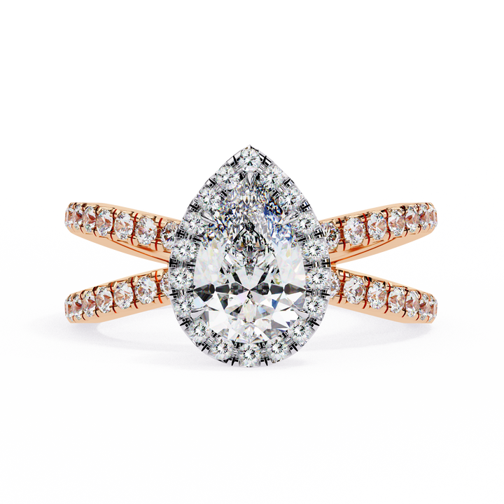 Graceful Choice Pear Diamond Ring