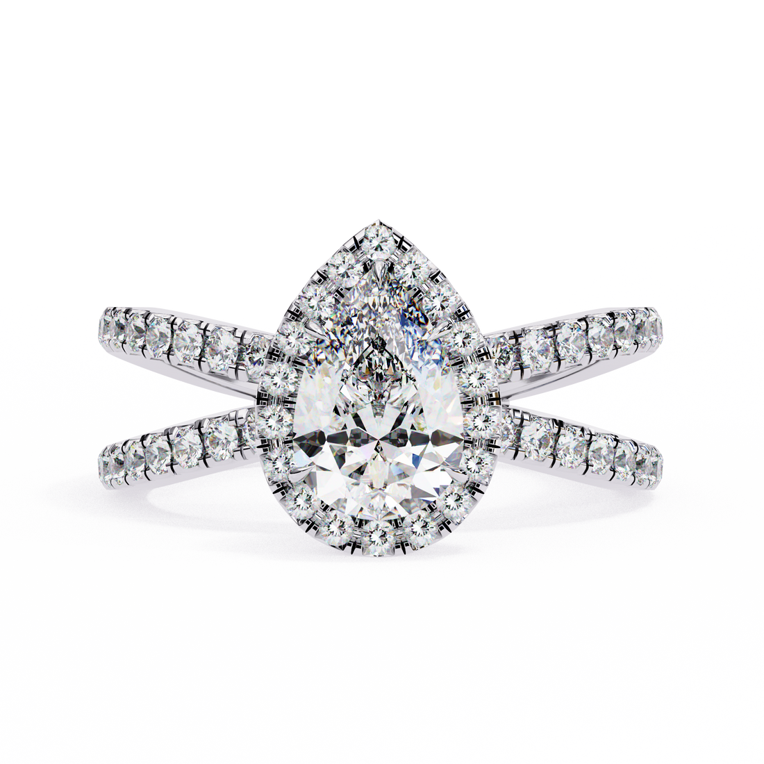 Graceful Choice Pear Diamond Ring