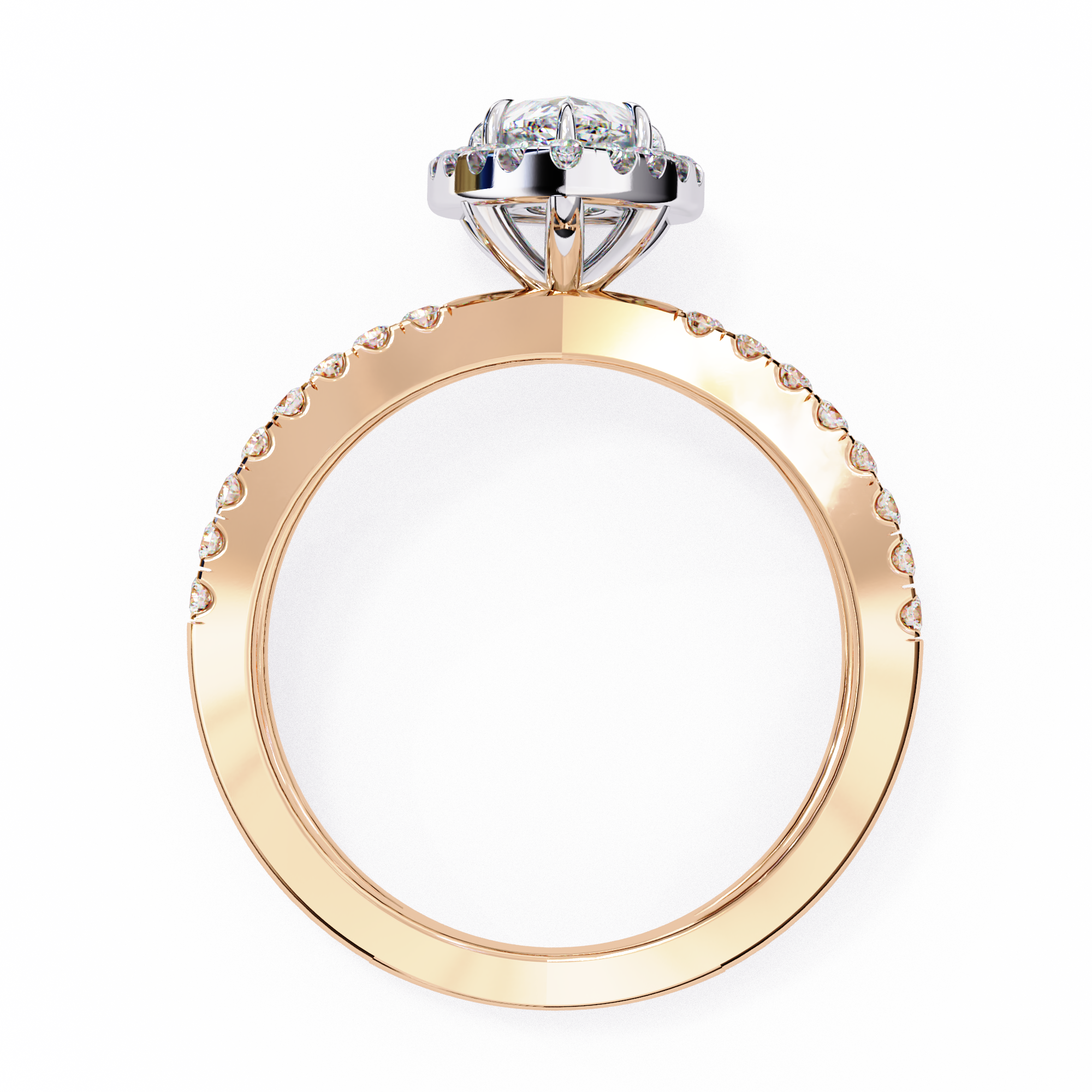 Graceful Choice Pear Diamond Ring
