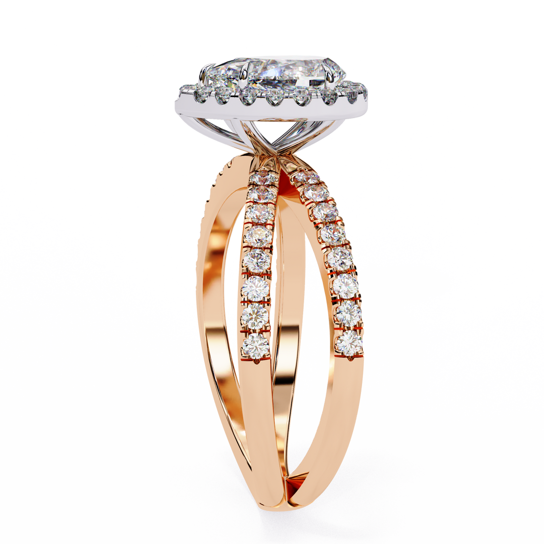 Graceful Choice Pear Diamond Ring