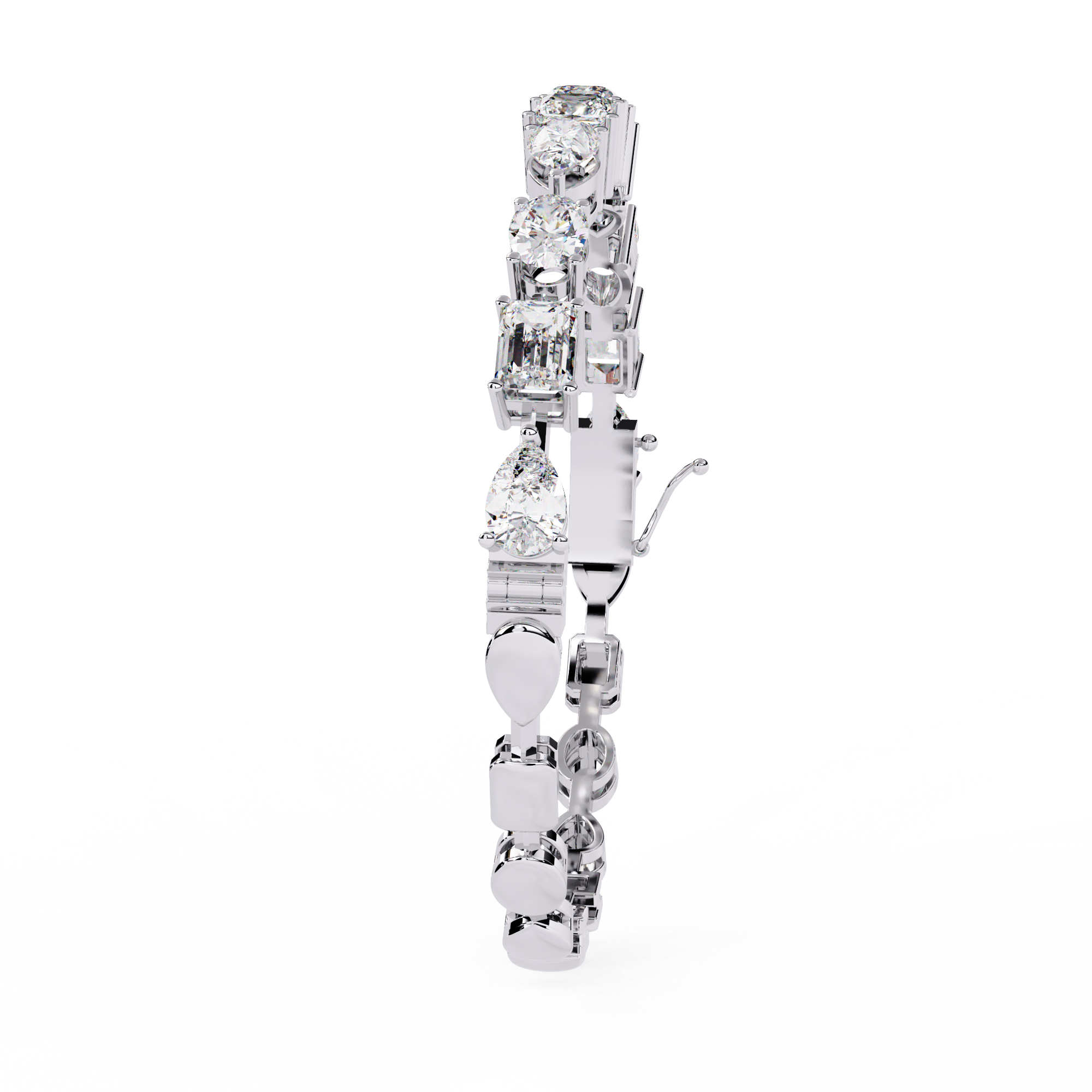 Multi Cut Lab Grown Diamond Bracelet