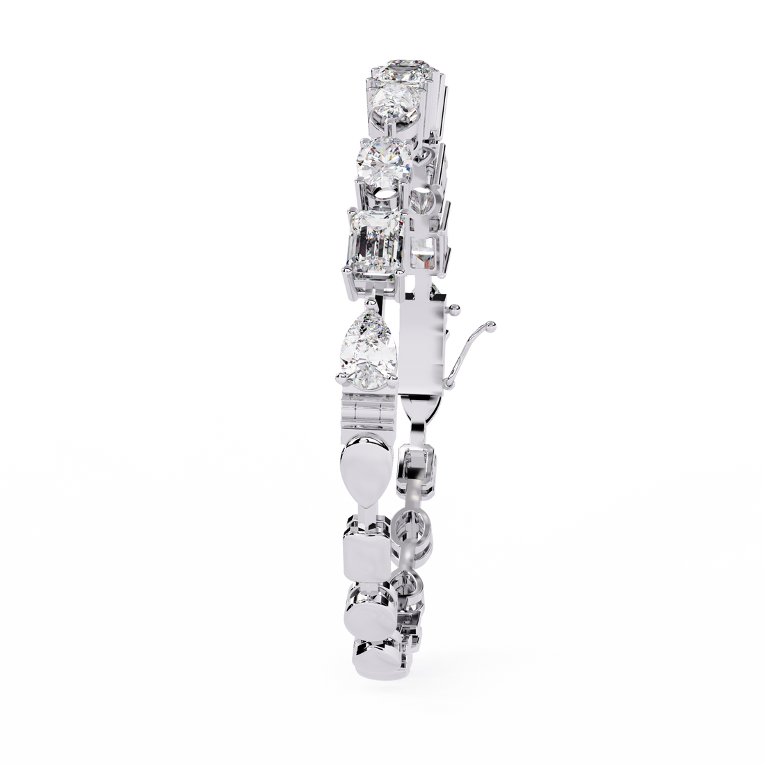 Multi Cut Lab Grown Diamond Bracelet