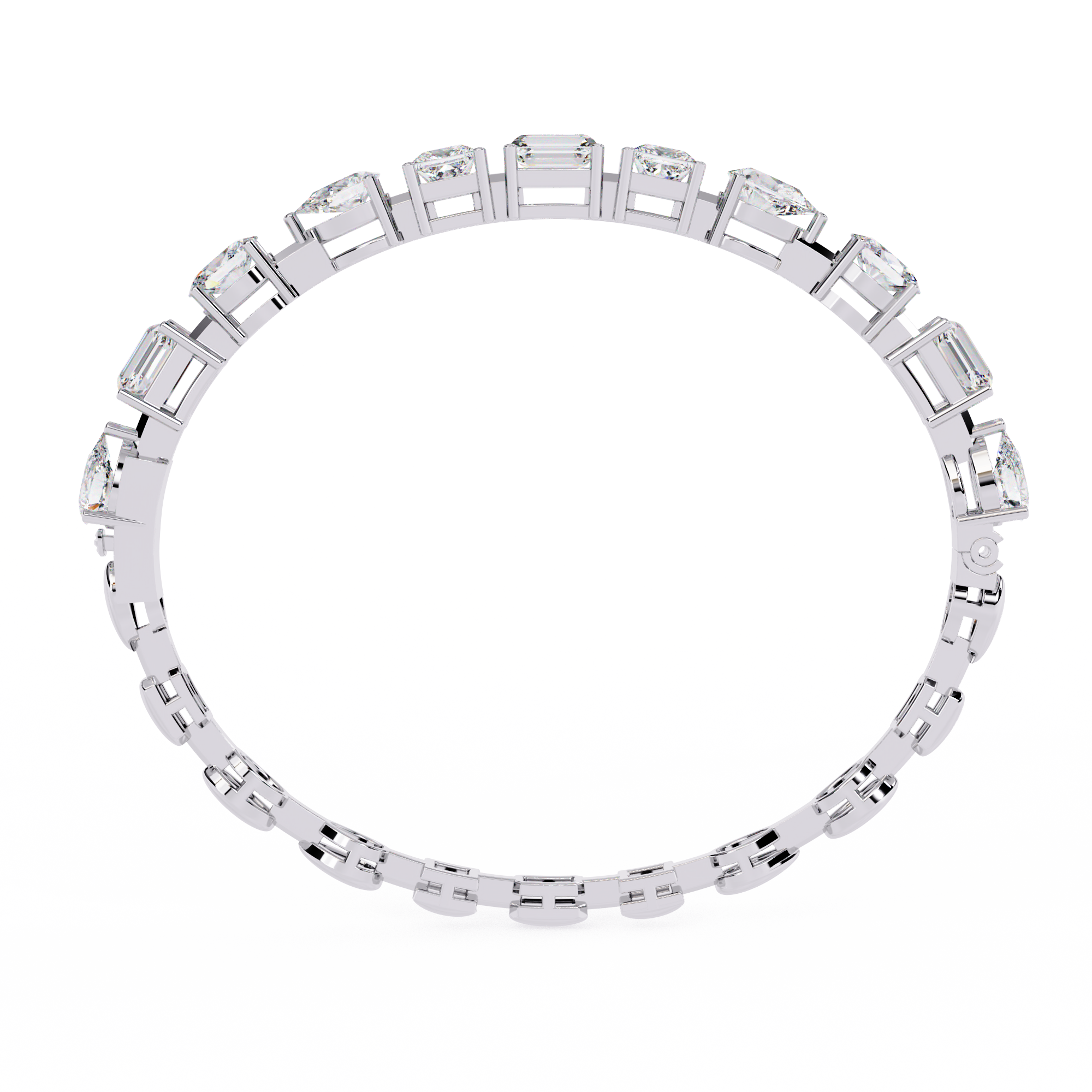 Multi Cut Lab Grown Diamond Bracelet