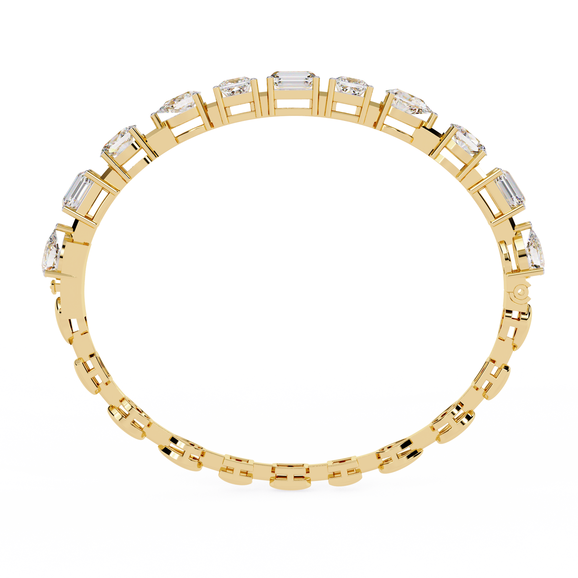 Multi Cut Lab Grown Diamond Bracelet