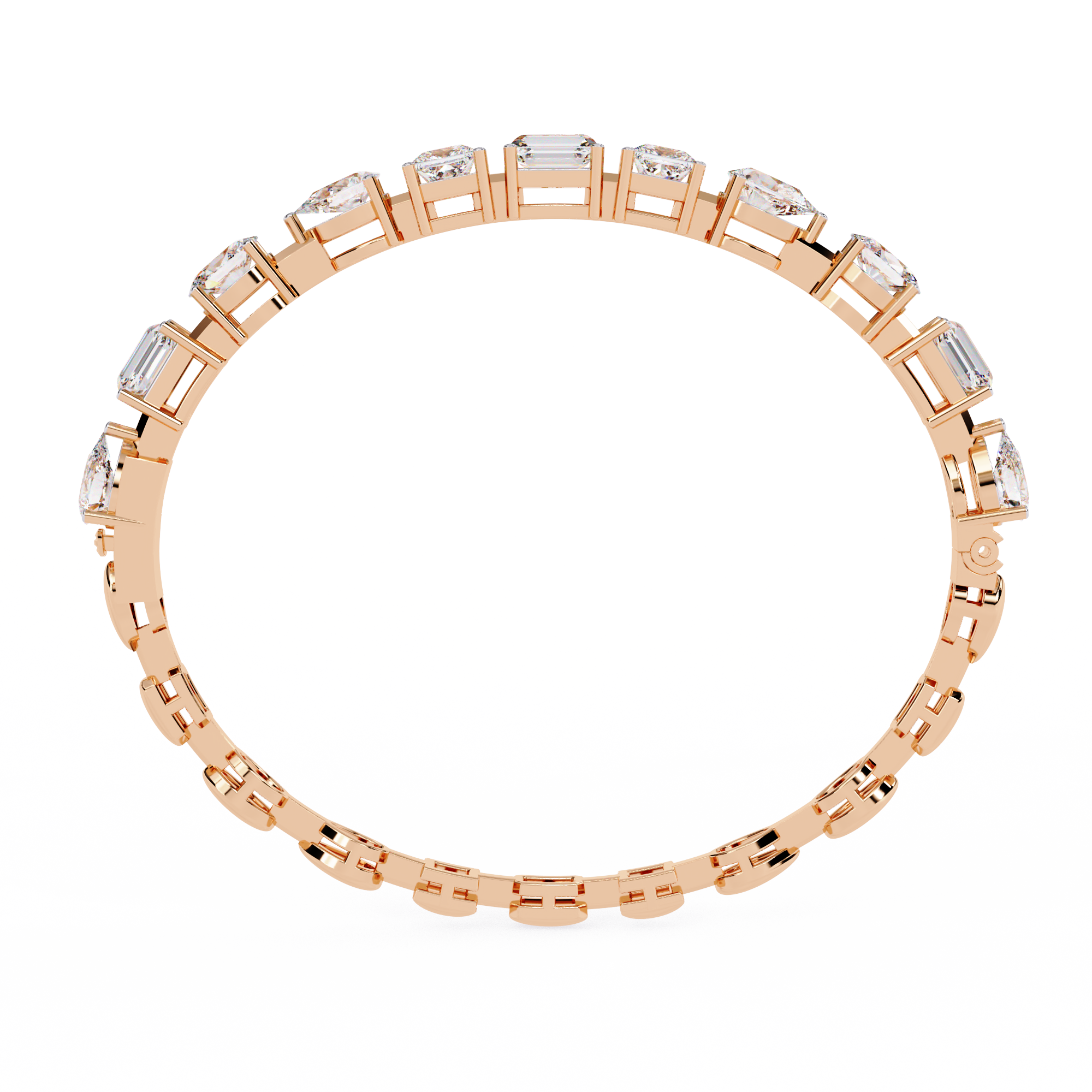 Multi Cut Lab Grown Diamond Bracelet