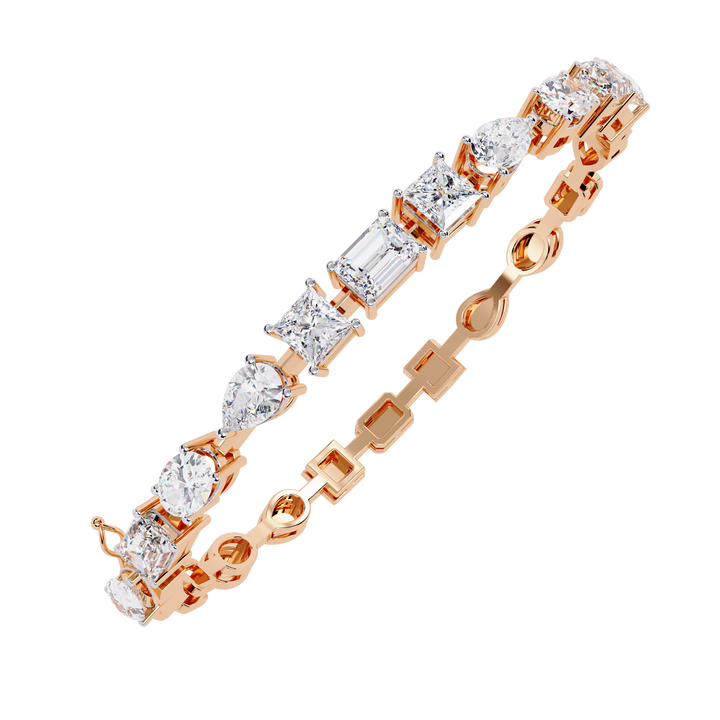 Multi Cut Lab Grown Diamond Bracelet