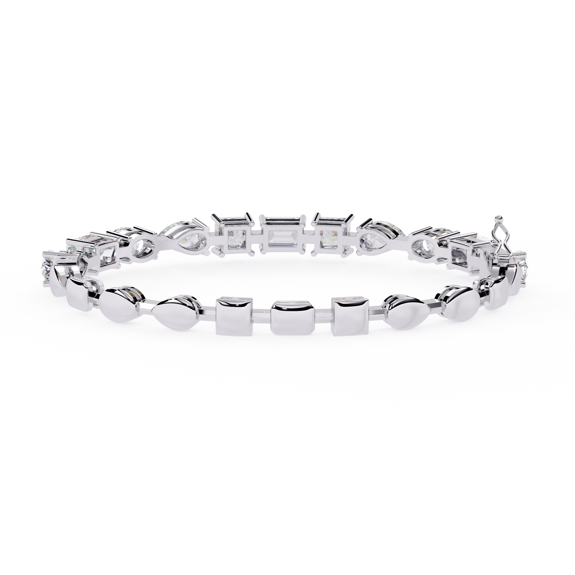 Multi Cut Lab Grown Diamond Bracelet