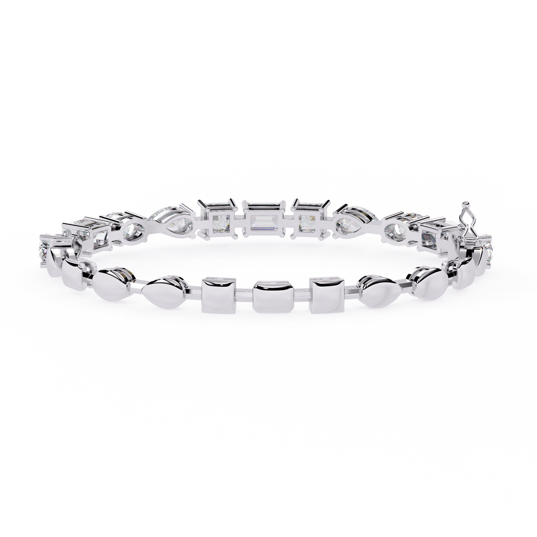 Multi Cut Lab Grown Diamond Bracelet