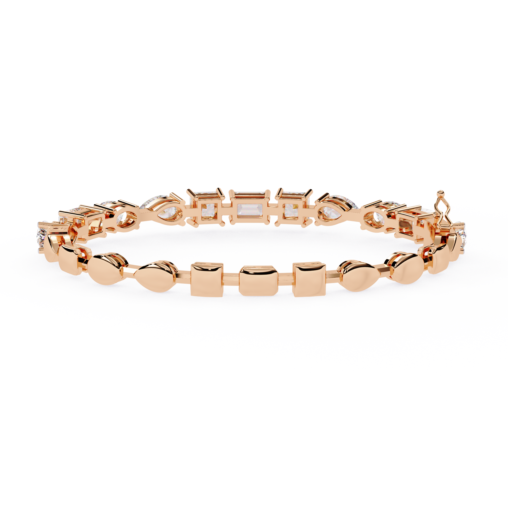 Multi Cut Lab Grown Diamond Bracelet