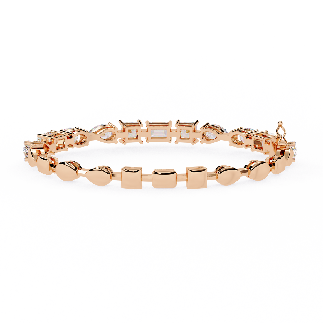 Multi Cut Lab Grown Diamond Bracelet