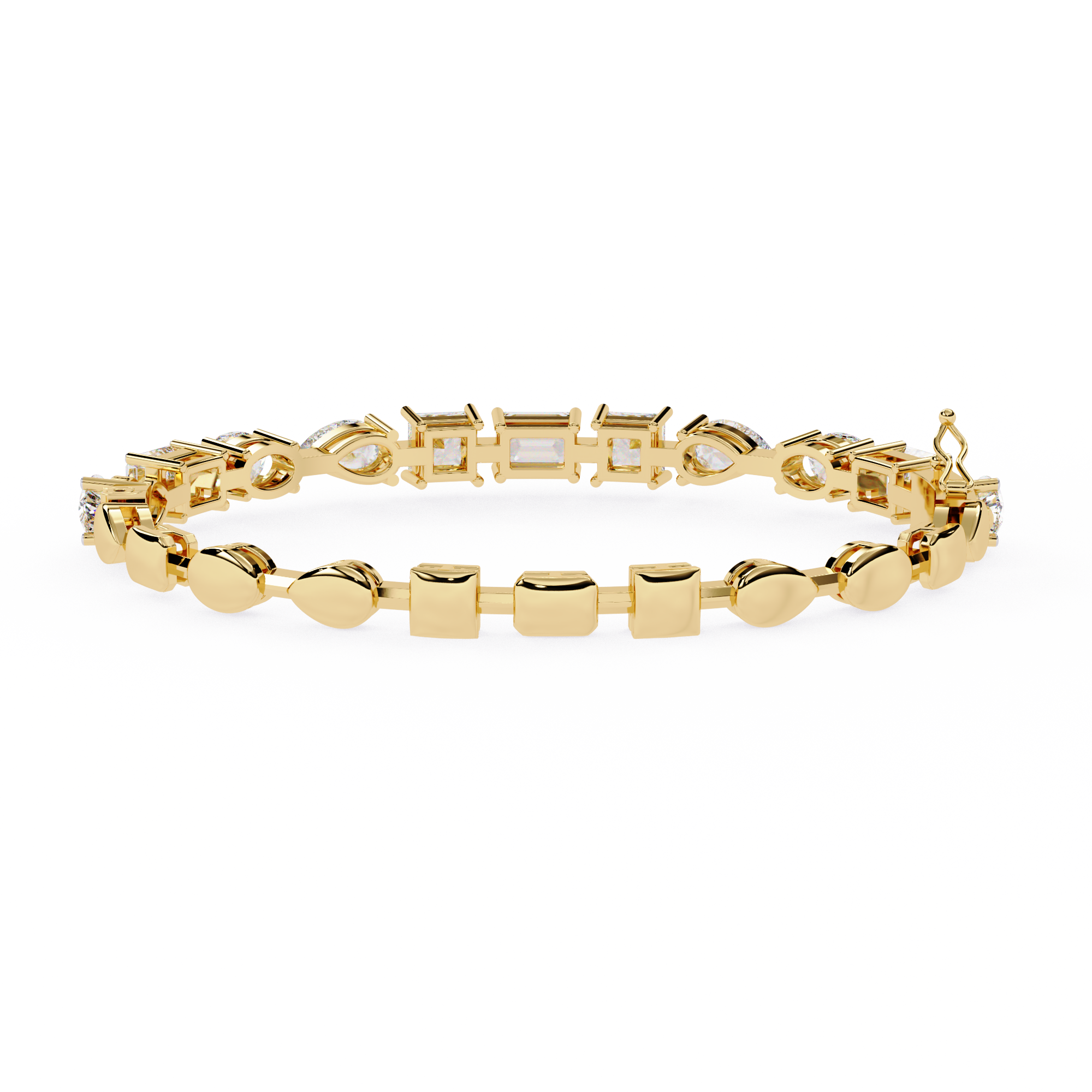 Multi Cut Lab Grown Diamond Bracelet