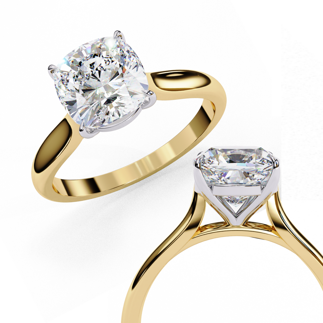 Dazzle Empress Cushion Diamond Ring