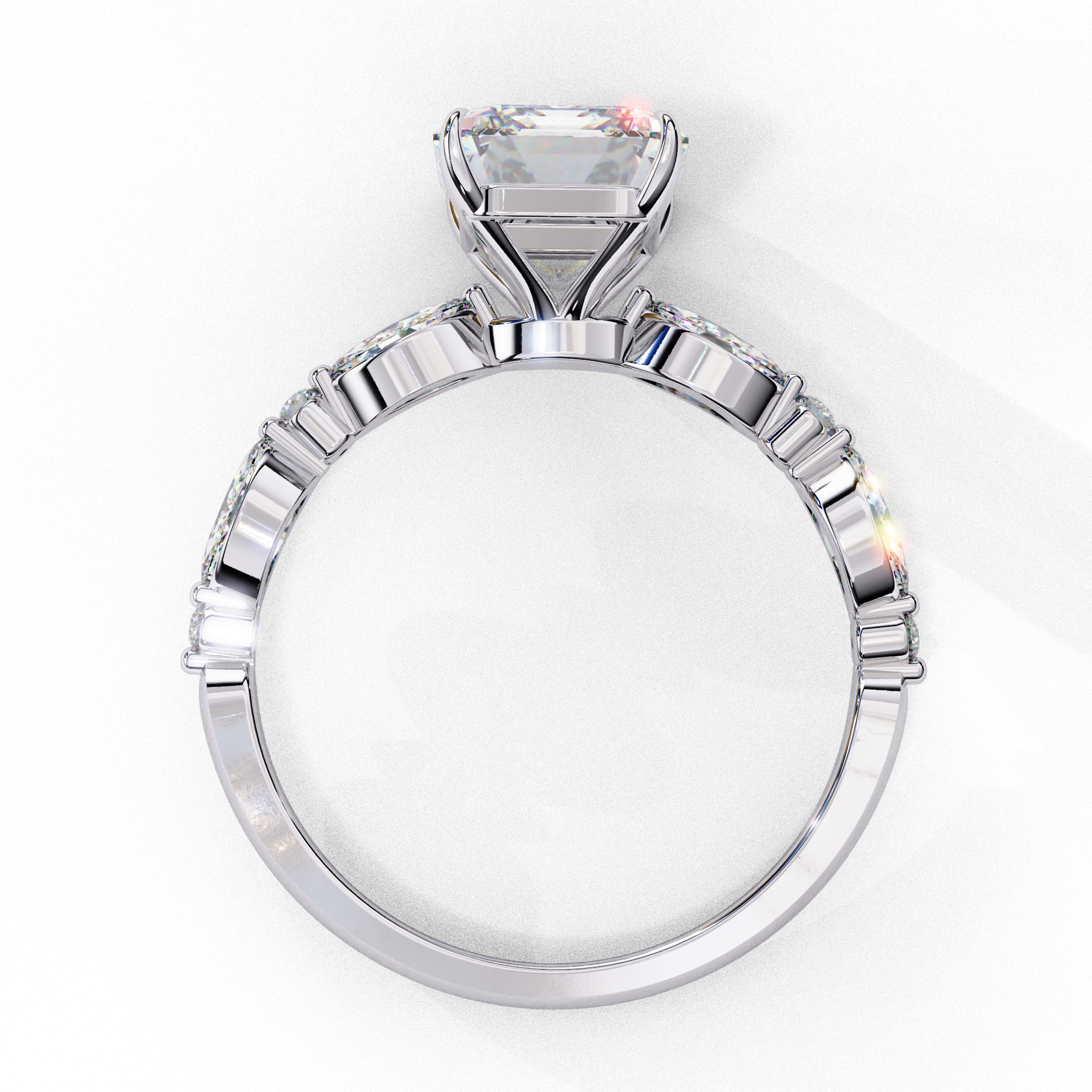 Royal Prism Solitaire Ring