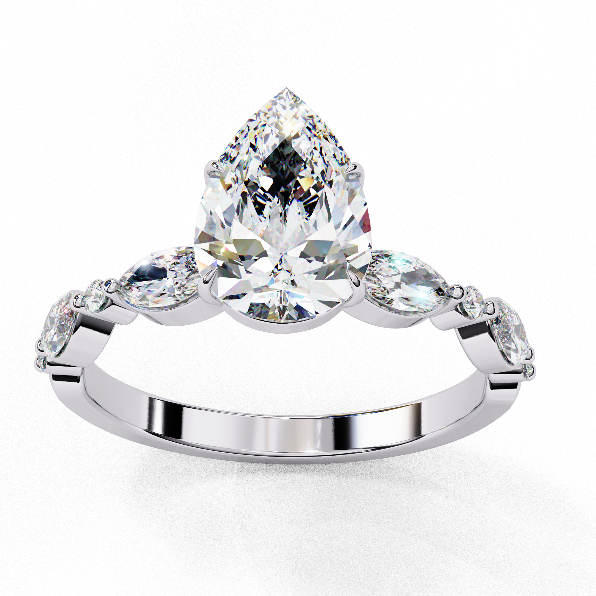 Empress Impression Diamond Ring