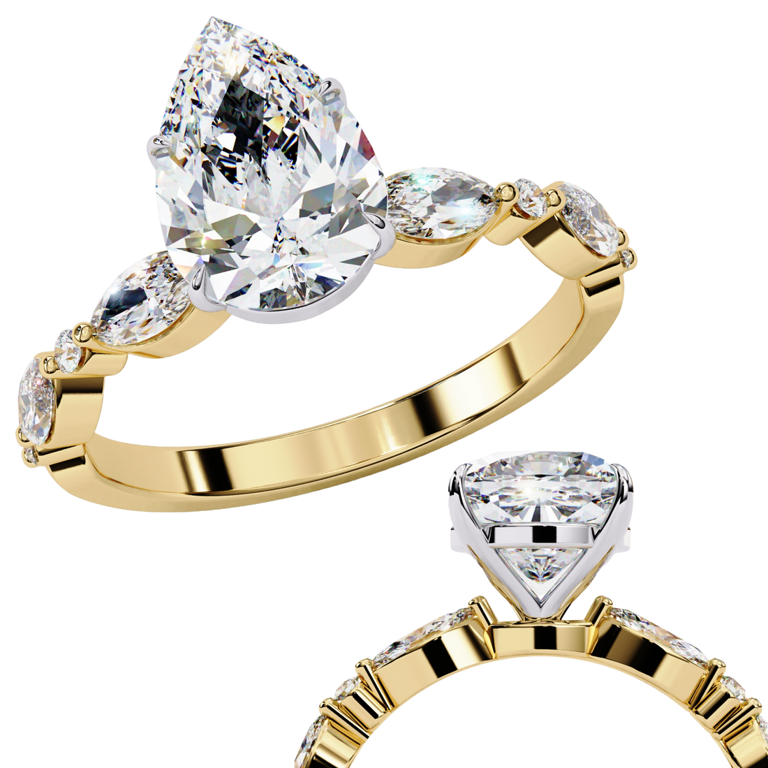 Empress Impression Diamond Ring