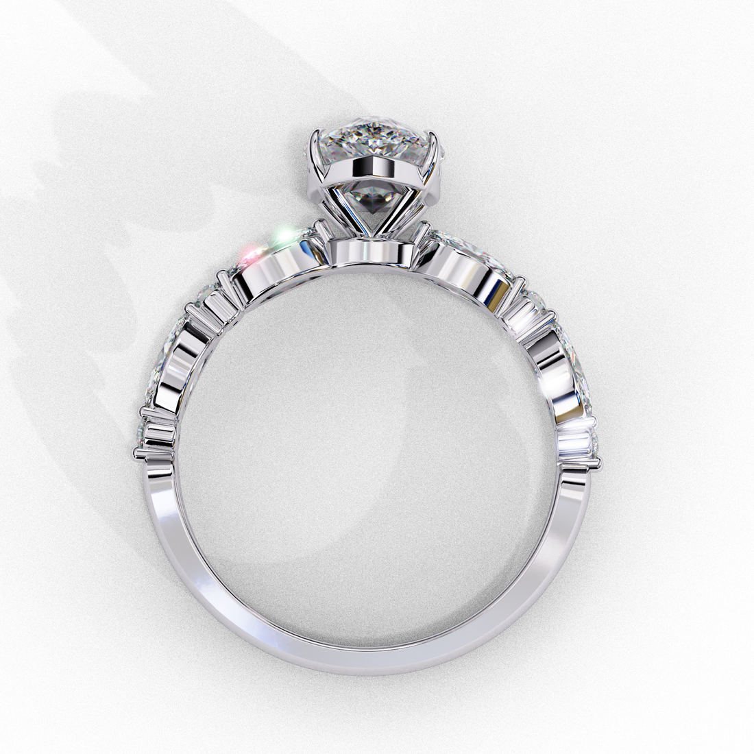 Empress Impression Diamond Ring