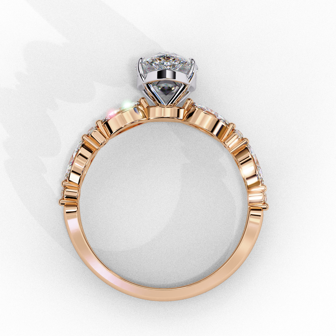 Empress Impression Diamond Ring