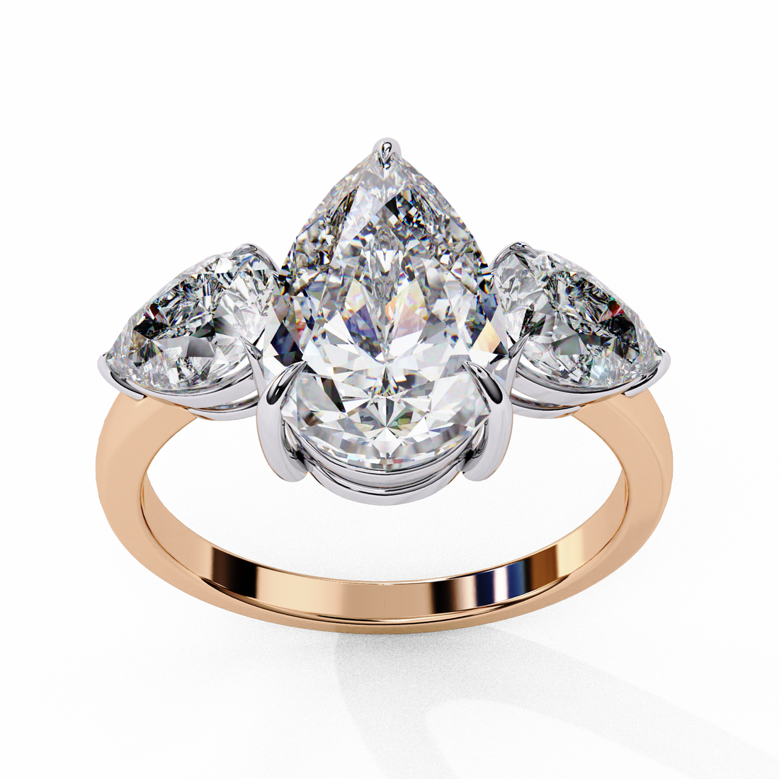 Grace Glow Three Pear Ring