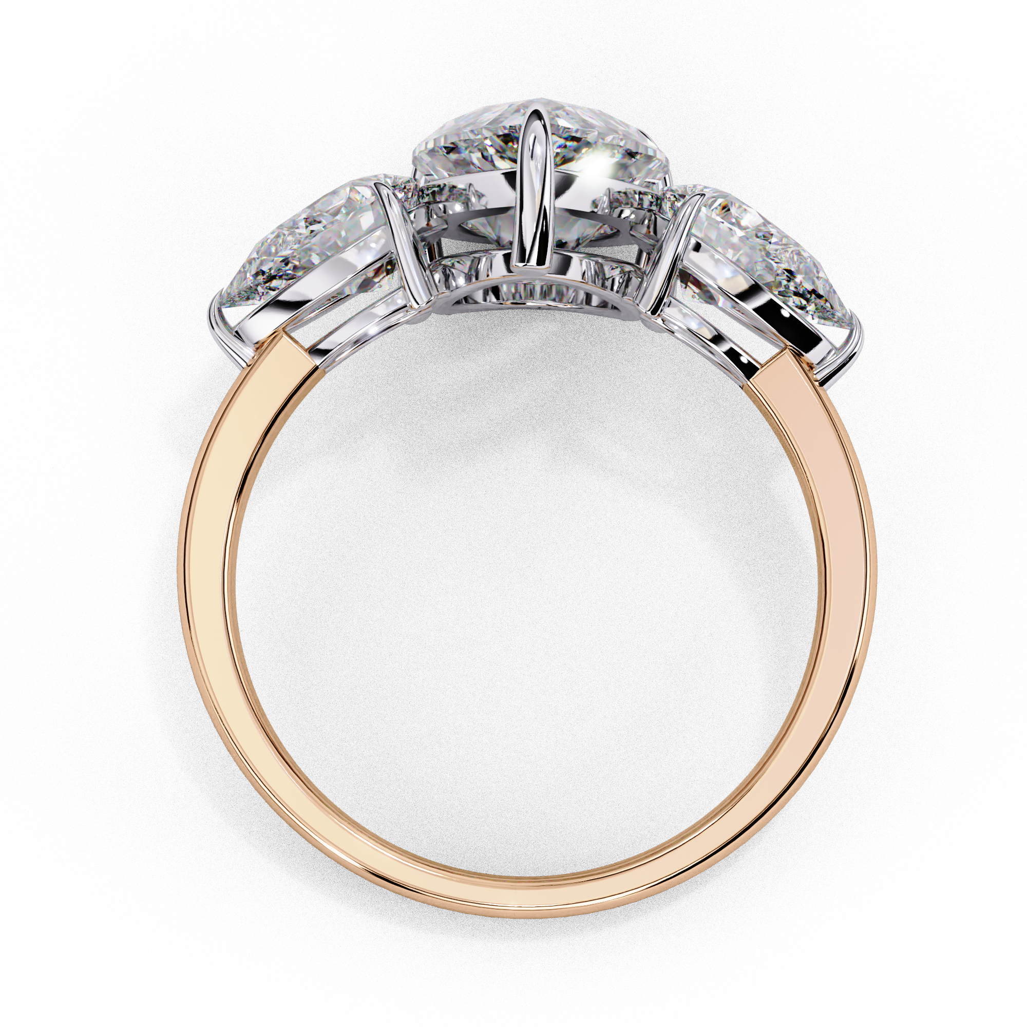 Grace Glow Three Pear Ring