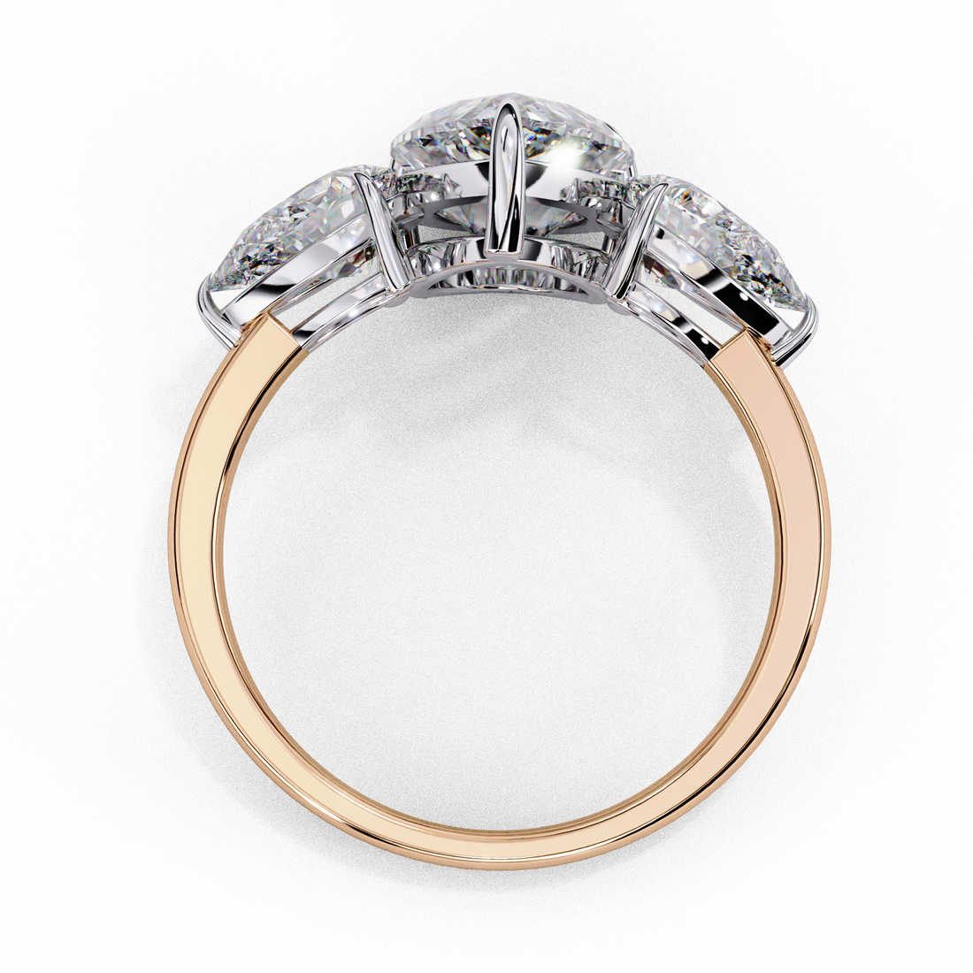 Grace Glow Three Pear Ring