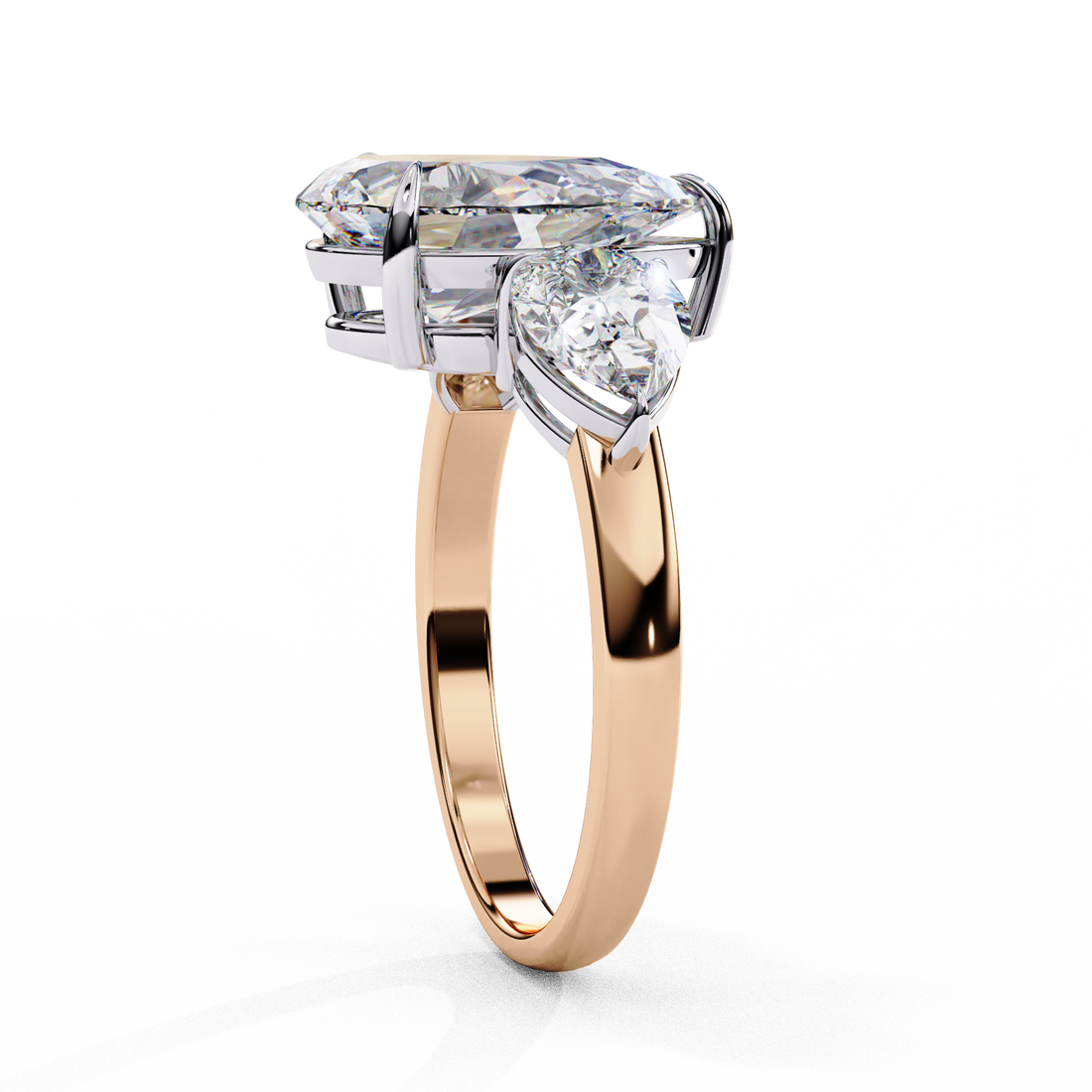 Grace Glow Three Pear Ring