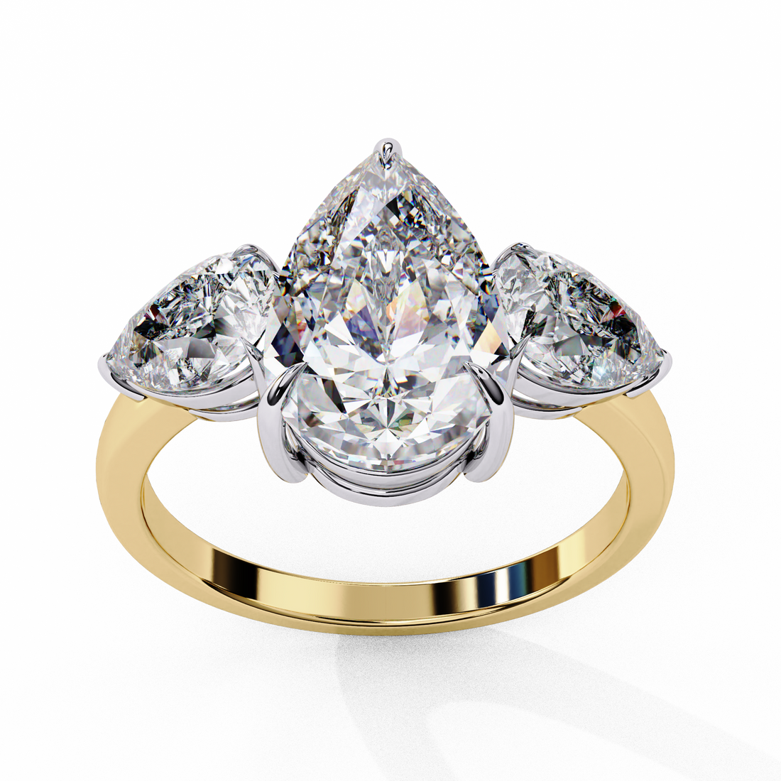 Grace Glow Three Pear Ring