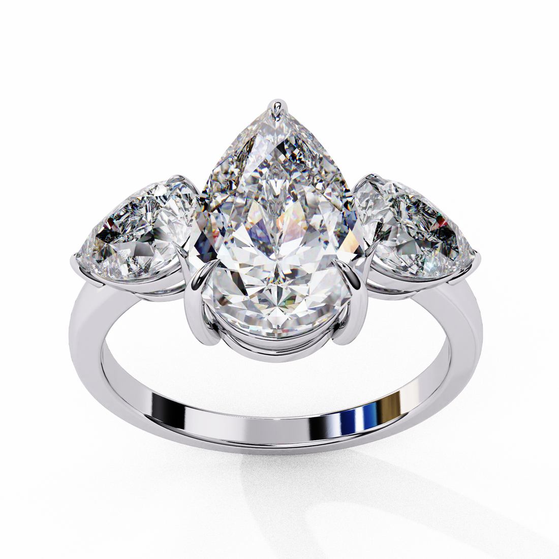 Grace Glow Three Pear Ring