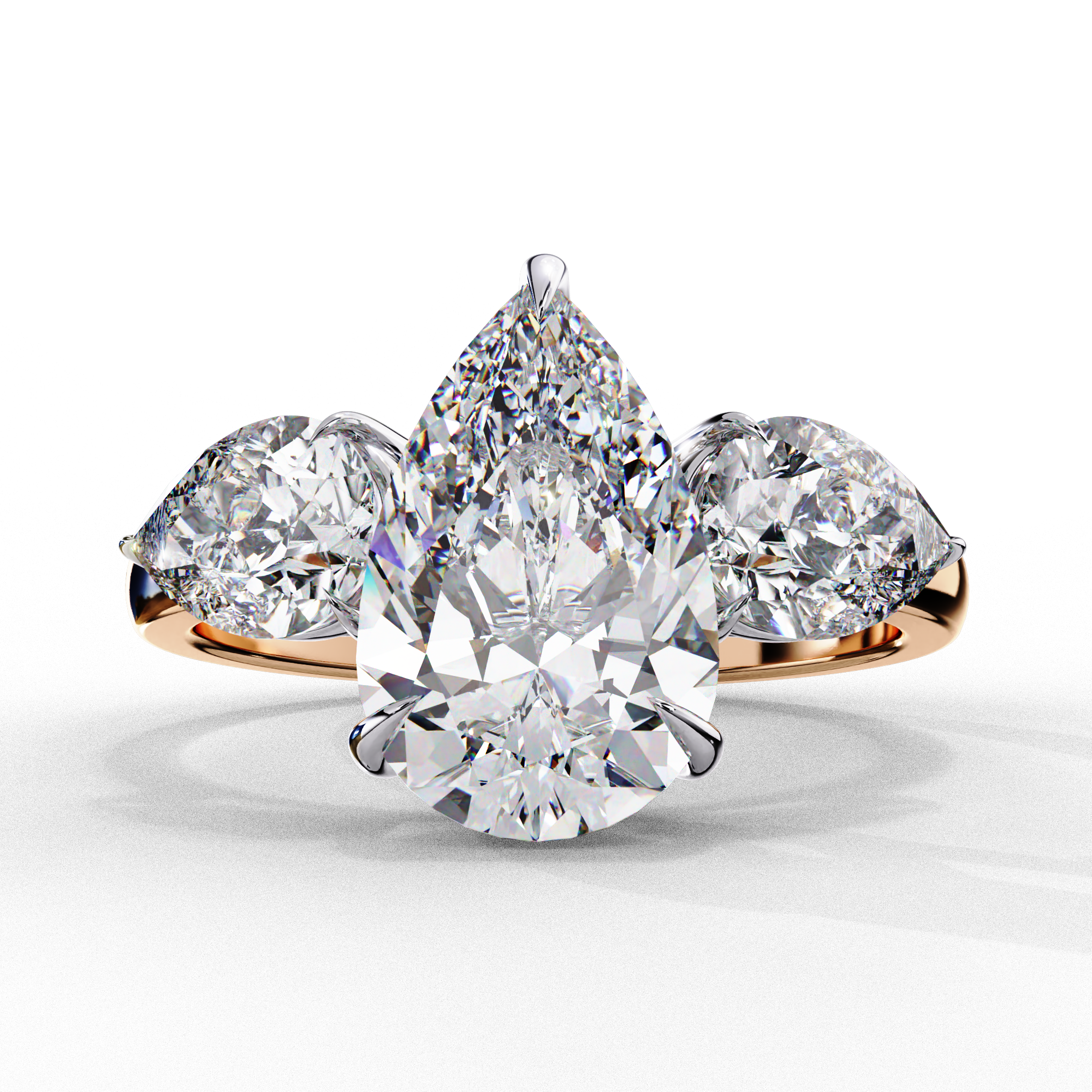 Grace Glow Three Pear Ring