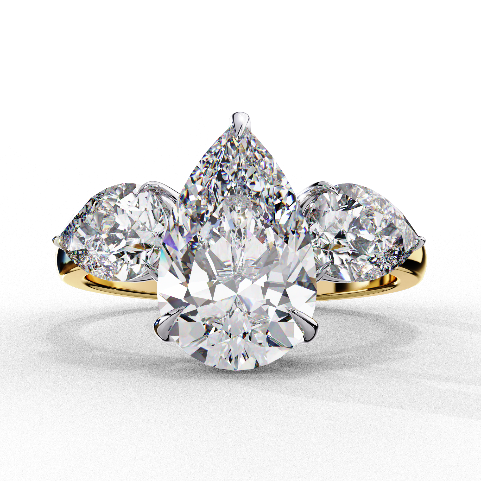 Grace Glow Three Pear Ring