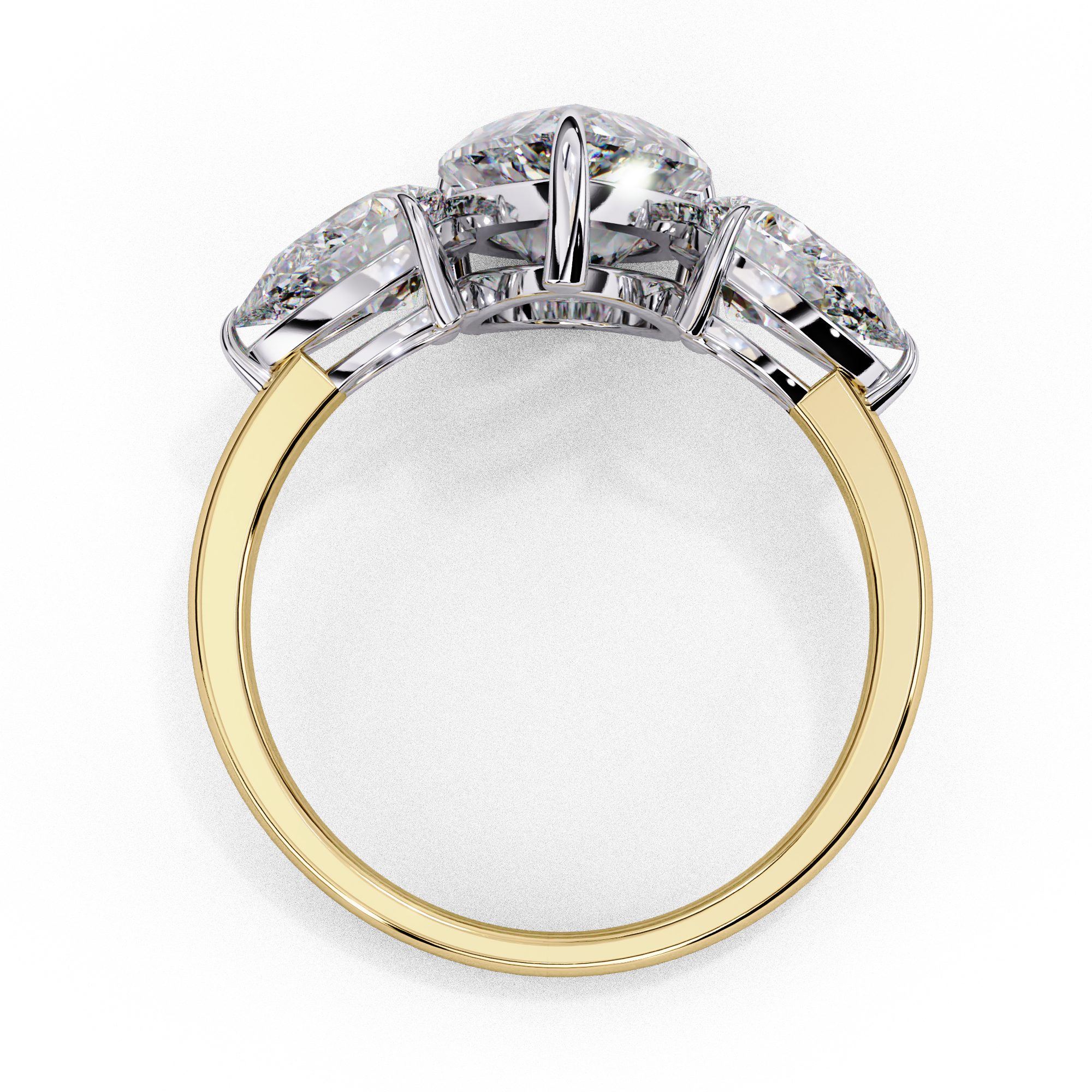 Grace Glow Three Pear Ring