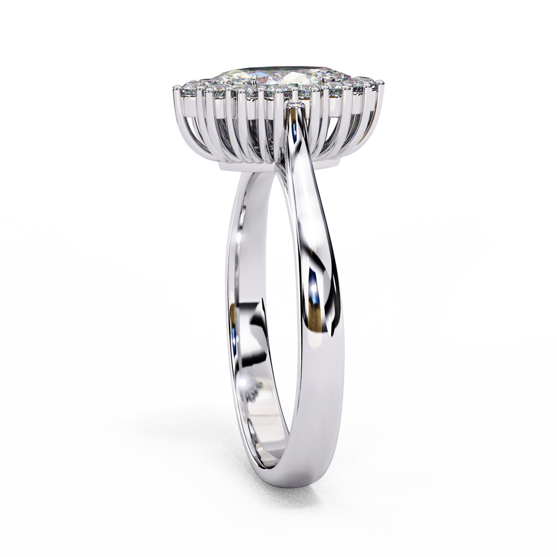 Sleek Soul Sparkler Diamond Ring