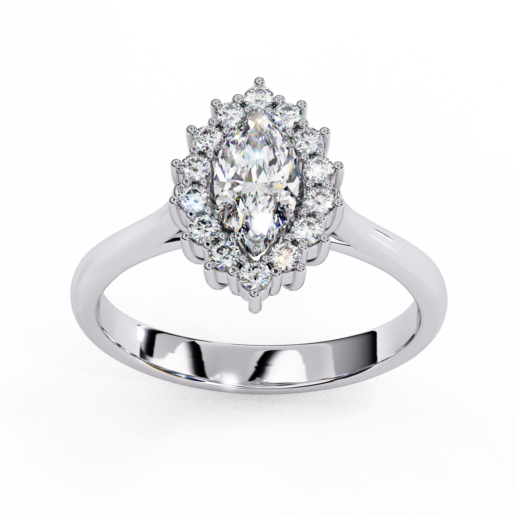 Sleek Soul Sparkler Diamond Ring