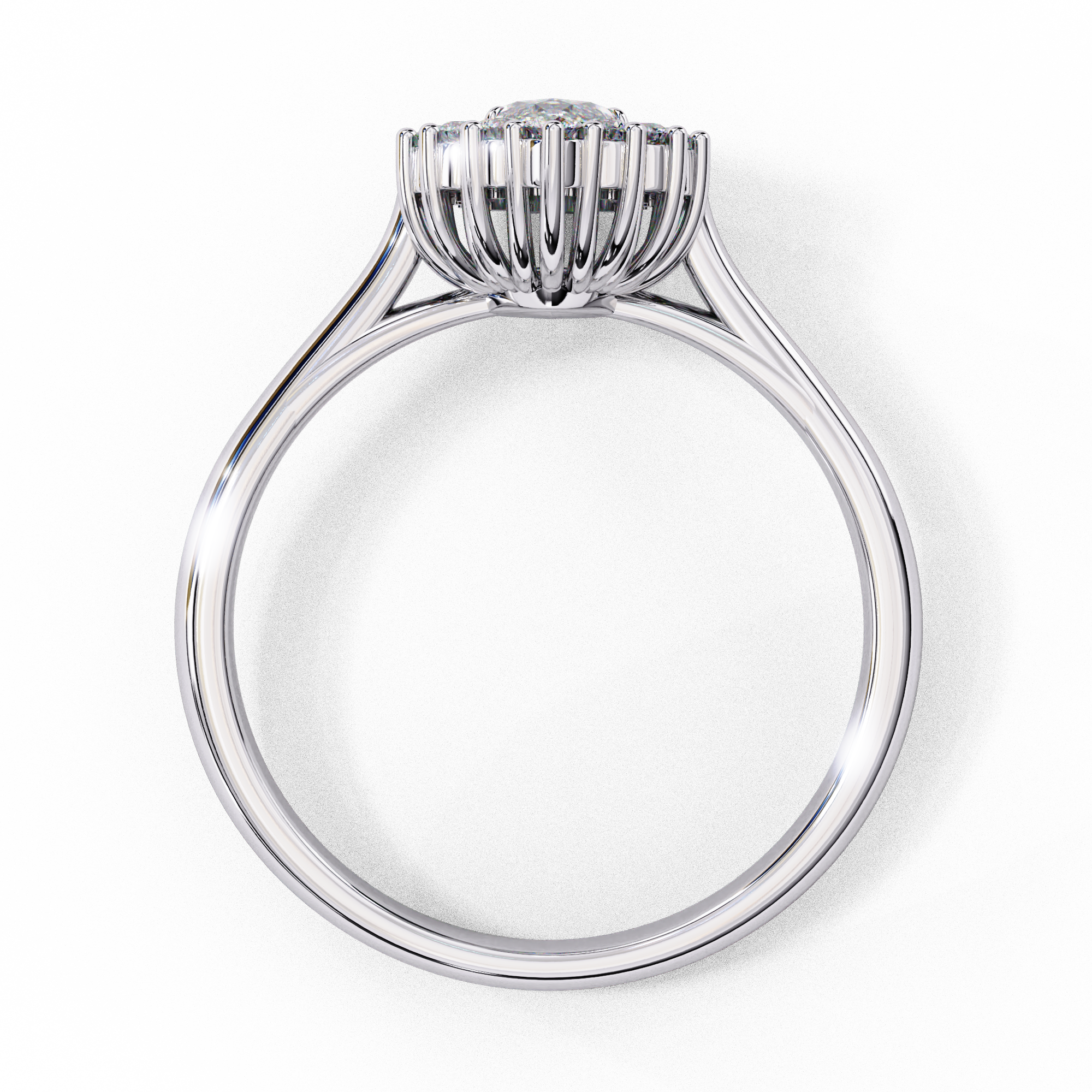 Sleek Soul Sparkler Diamond Ring