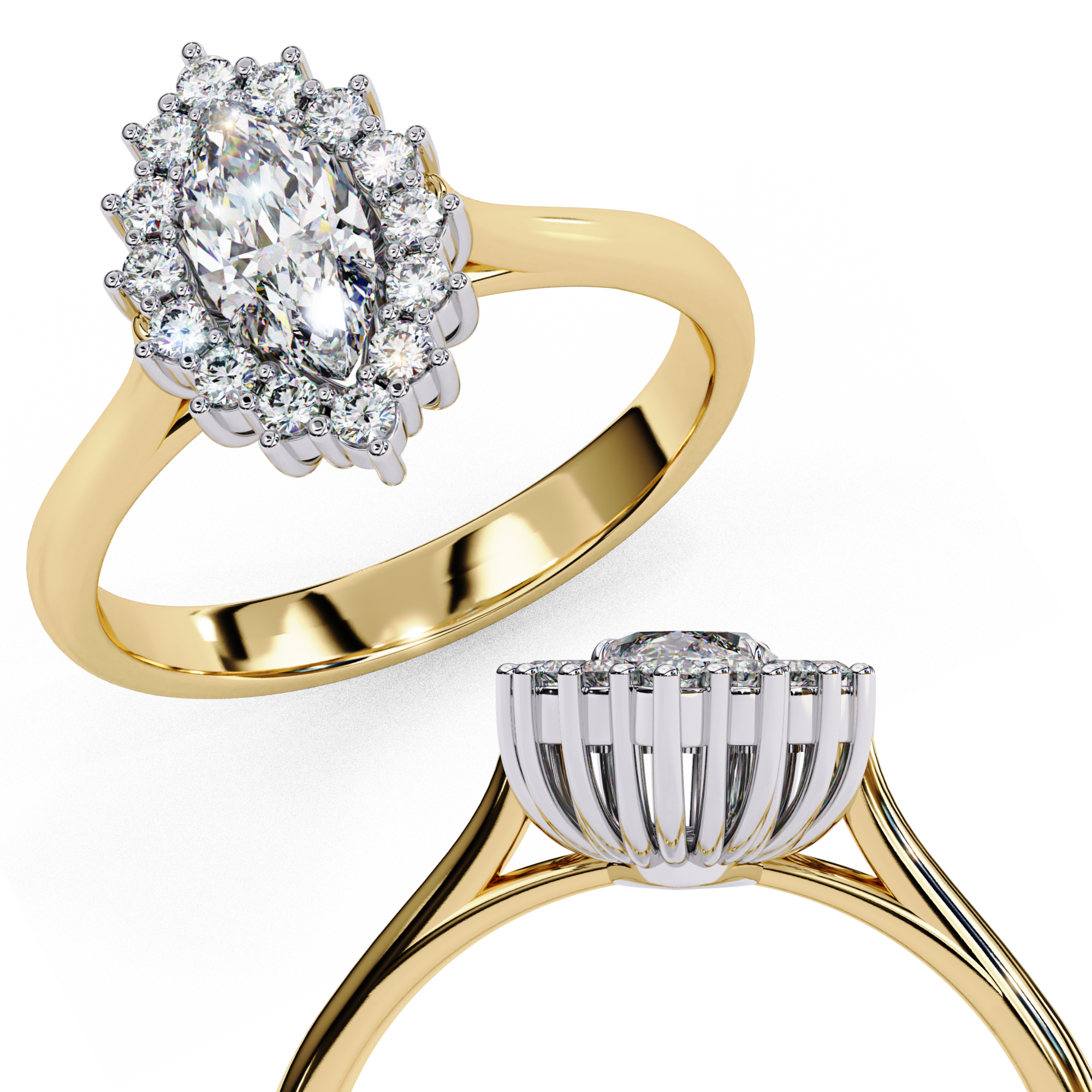 Golden Grace Lab Grown Diamond Ring
