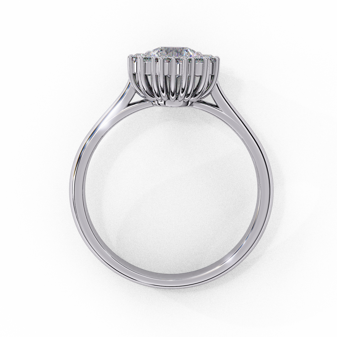 Graceful Pear Diamond Ring