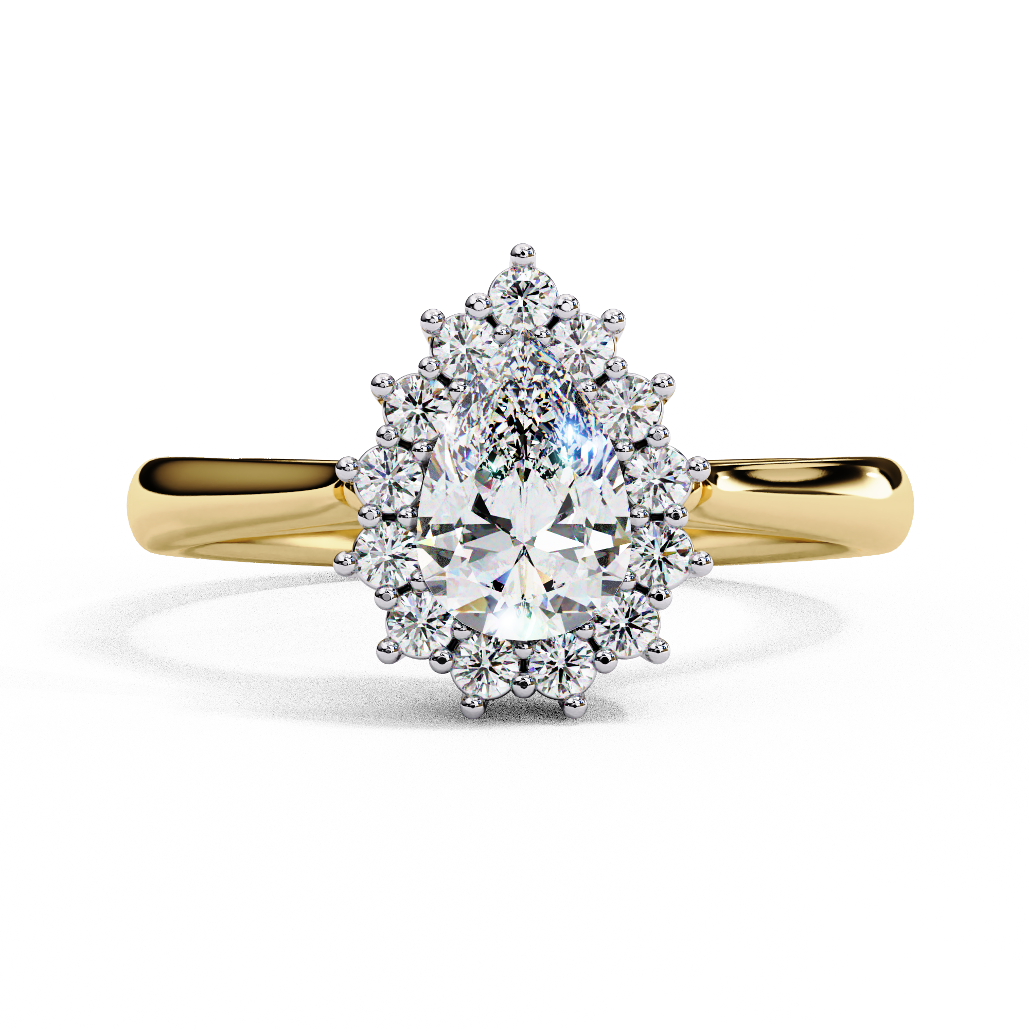 Graceful Pear Diamond Ring