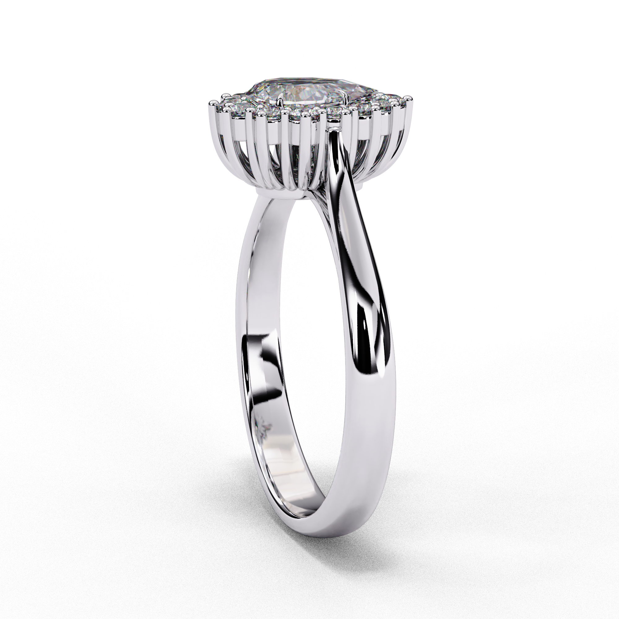 Graceful Pear Diamond Ring