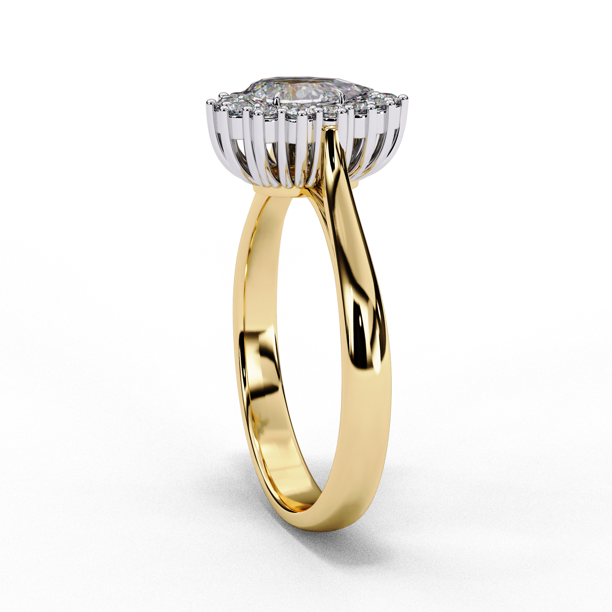 Graceful Pear Diamond Ring