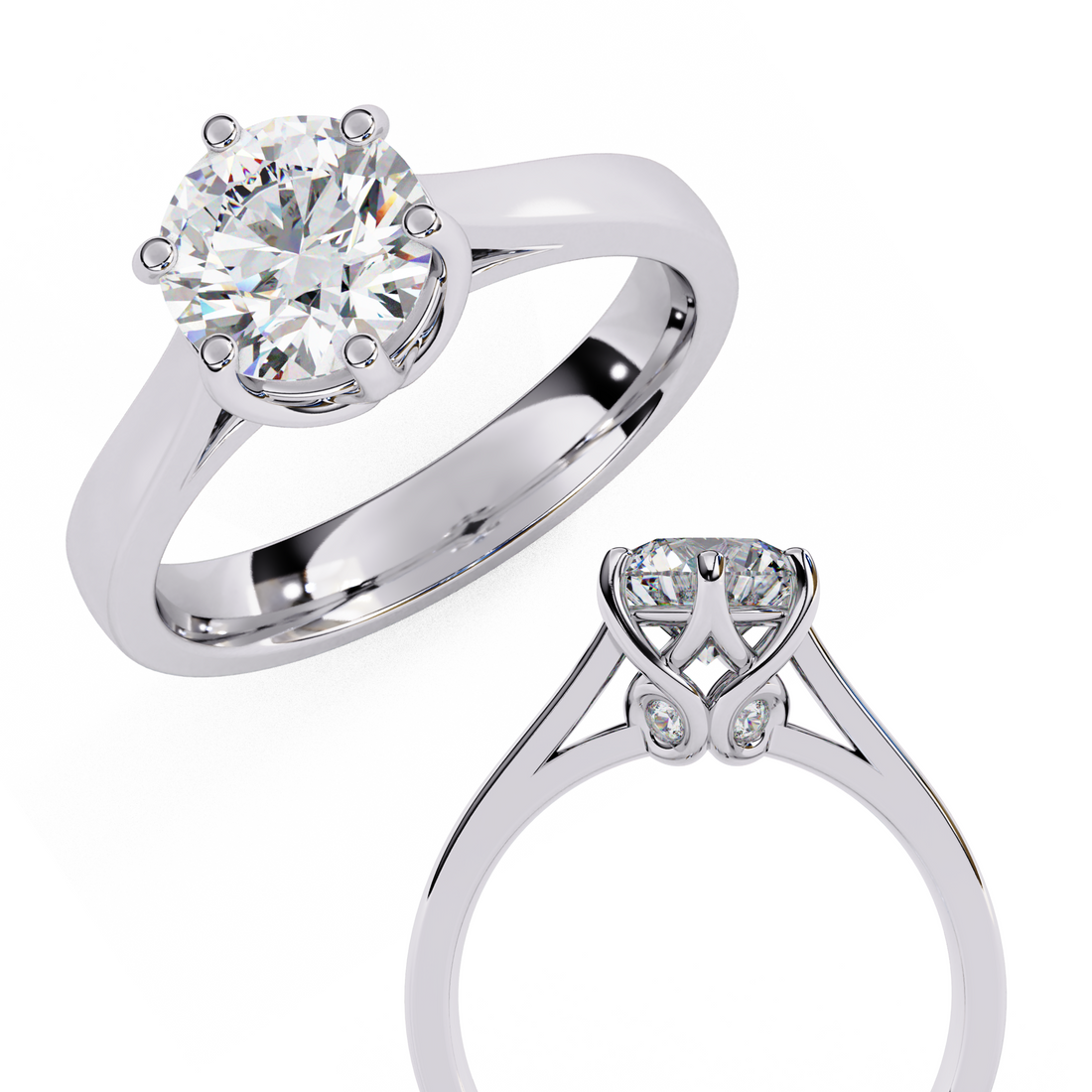 Cherished Crown Diamond Ring