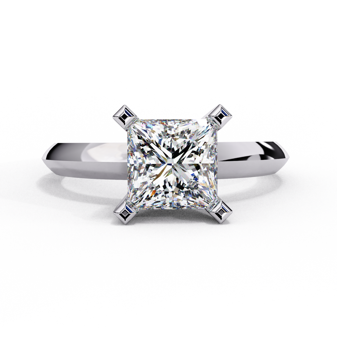 Lustrous Loop Diamond Ring