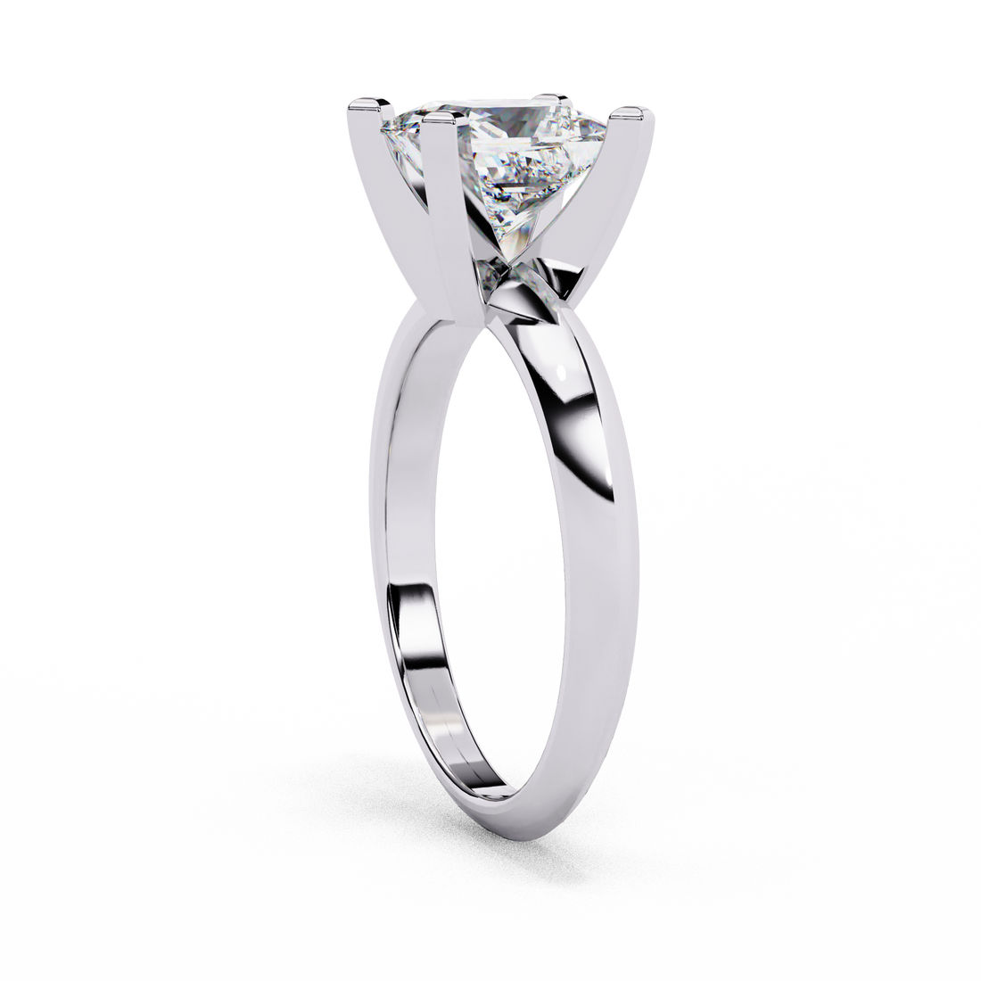 Lustrous Loop Diamond Ring
