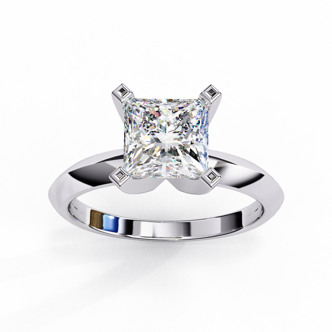 Lustrous Loop Diamond Ring