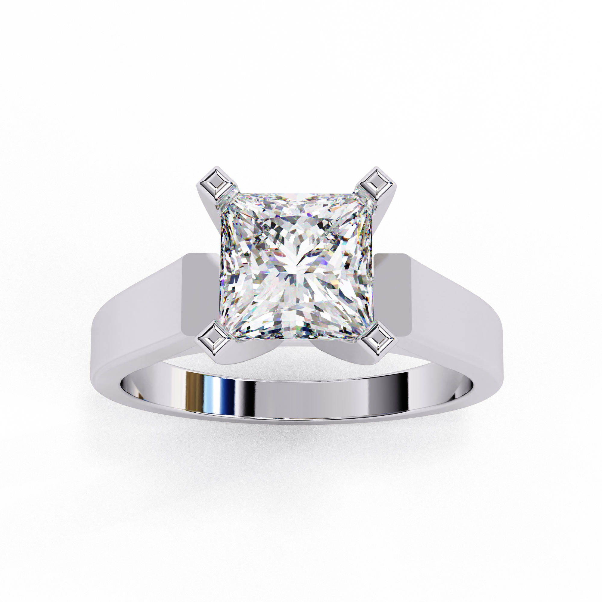 Quiet Glow Princess Diamond Ring