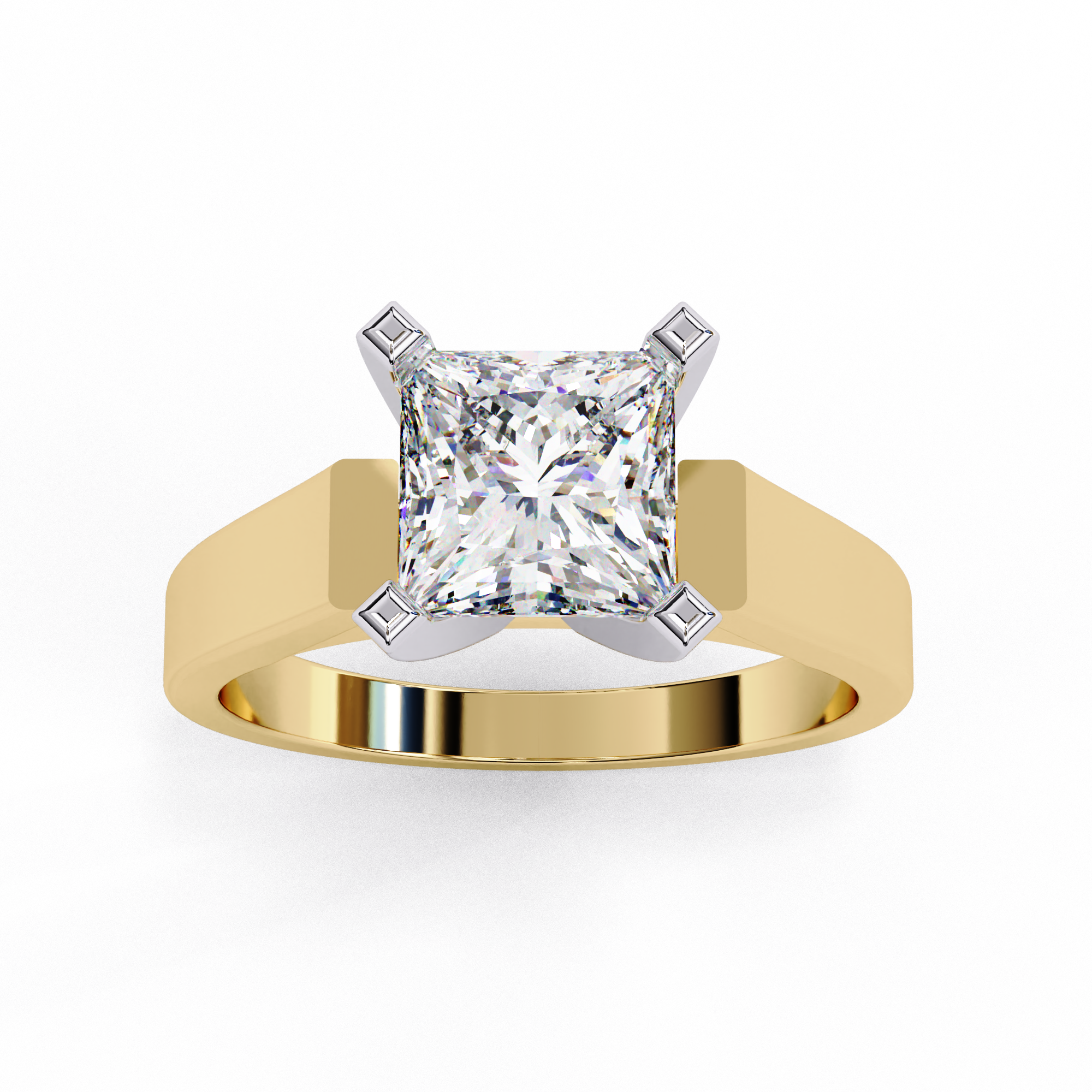 Quiet Glow Princess Diamond Ring