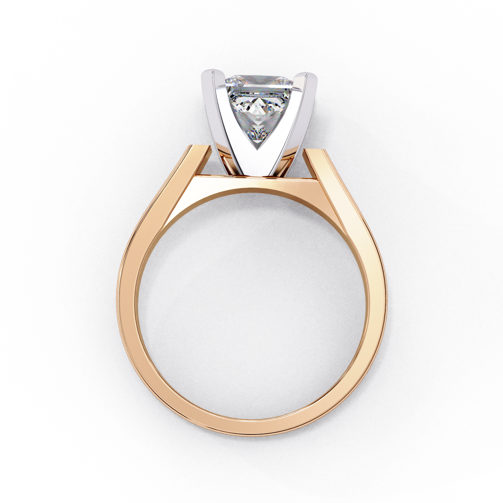 Quiet Glow Princess Diamond Ring