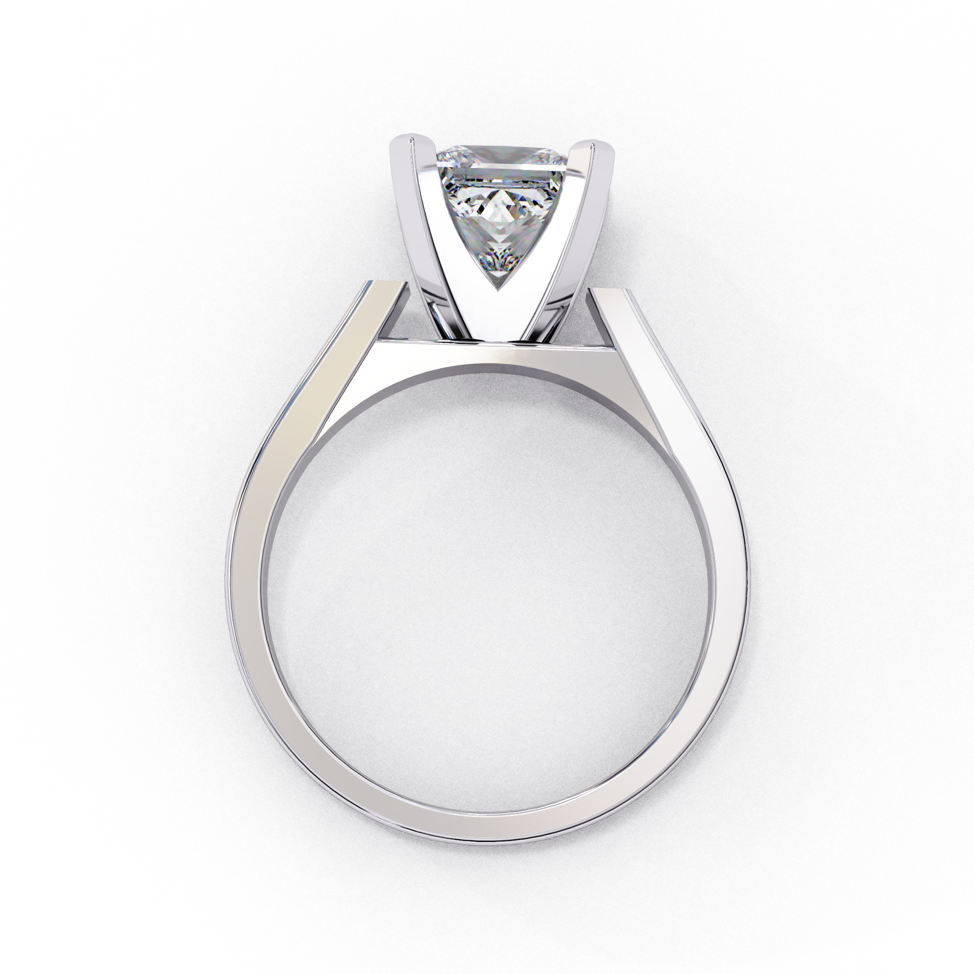 Quiet Glow Princess Diamond Ring