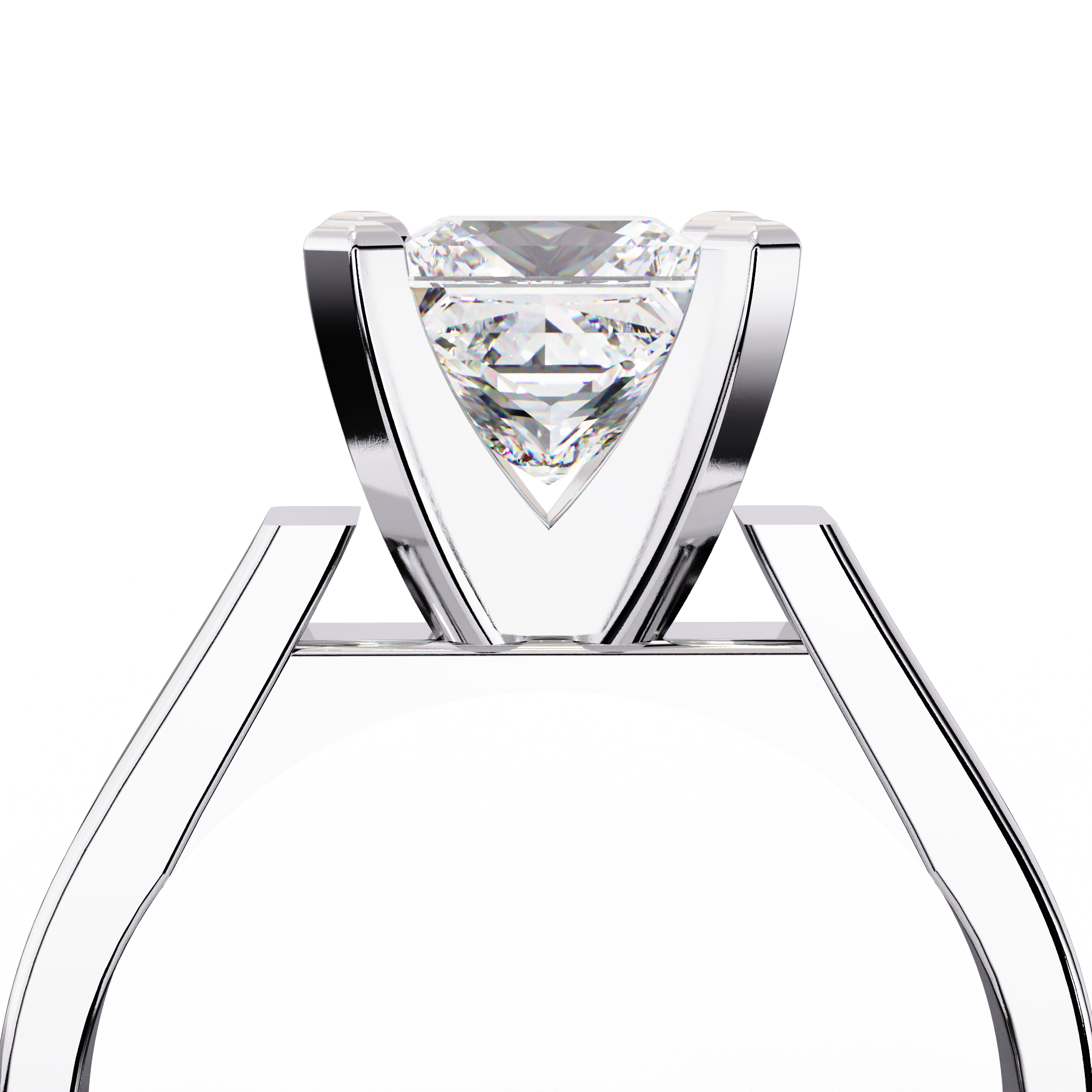 Quiet Glow Princess Diamond Ring