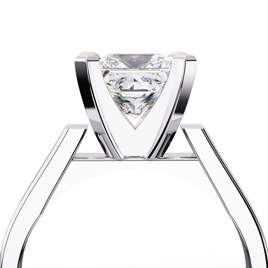Quiet Glow Princess Diamond Ring
