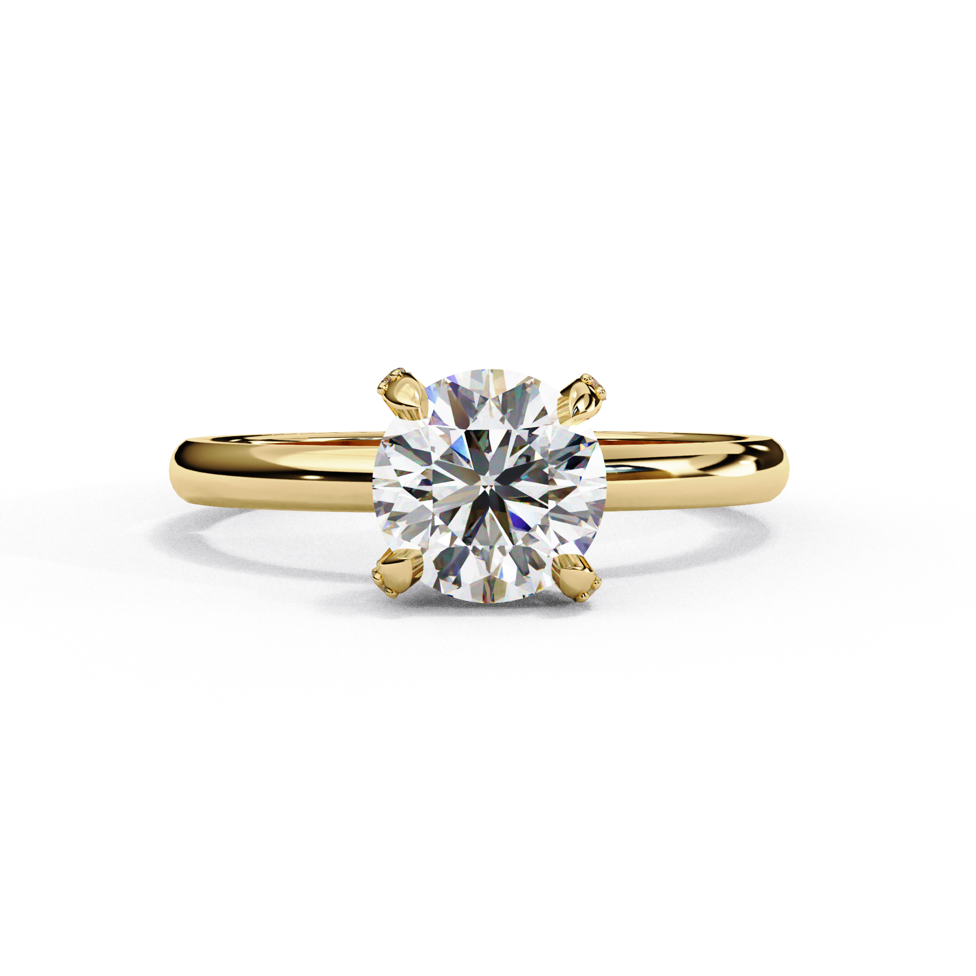 Hidden Halo Lab Grown Diamond Solitaire Ring